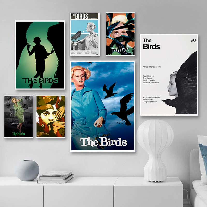 Home Cinema Ultimea - Minimalist Klasik Hitchcock Film Kuş Baskılar