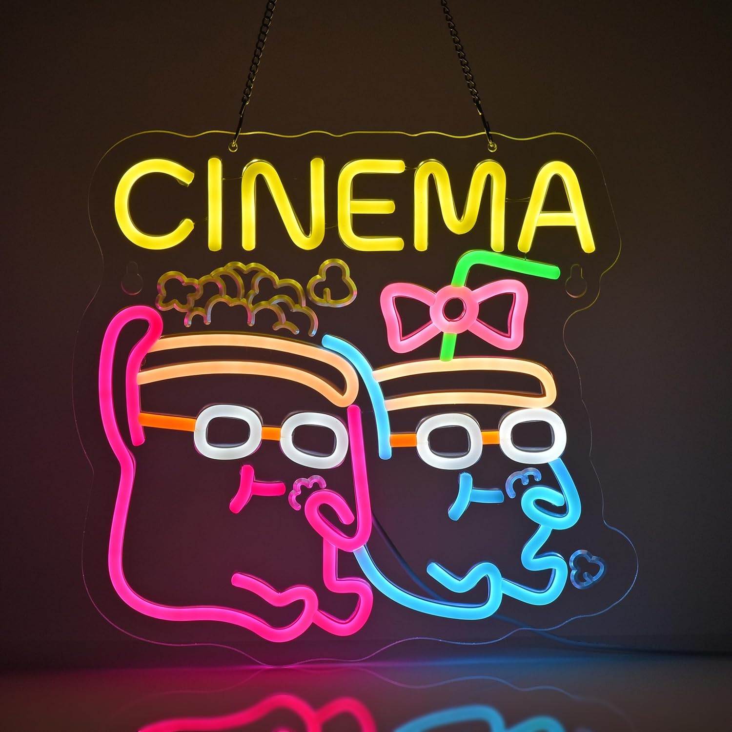 Home Cinema Wall Lights - Sinema Neon Tabelası LED Duvar Sanatı