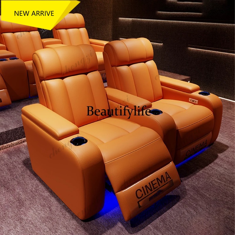 Home Cinema Lighting - G153 Lüks Hakiki Deri Elektrikli Yatar
