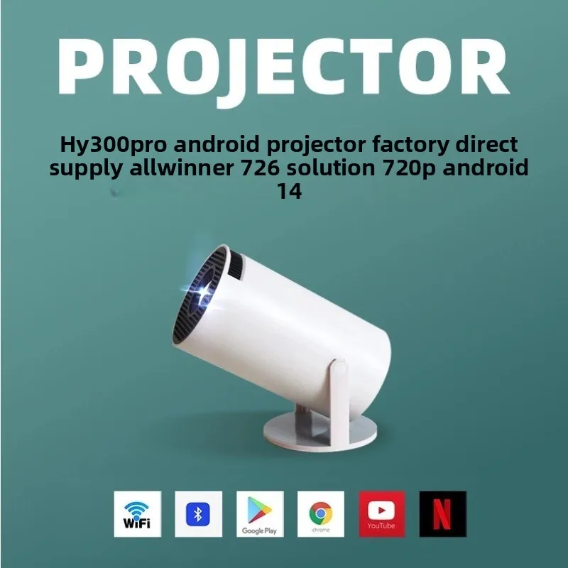 Home Cinema Usa - HY300Pro Taşınabilir 4K HD Projektör Bluetooth
