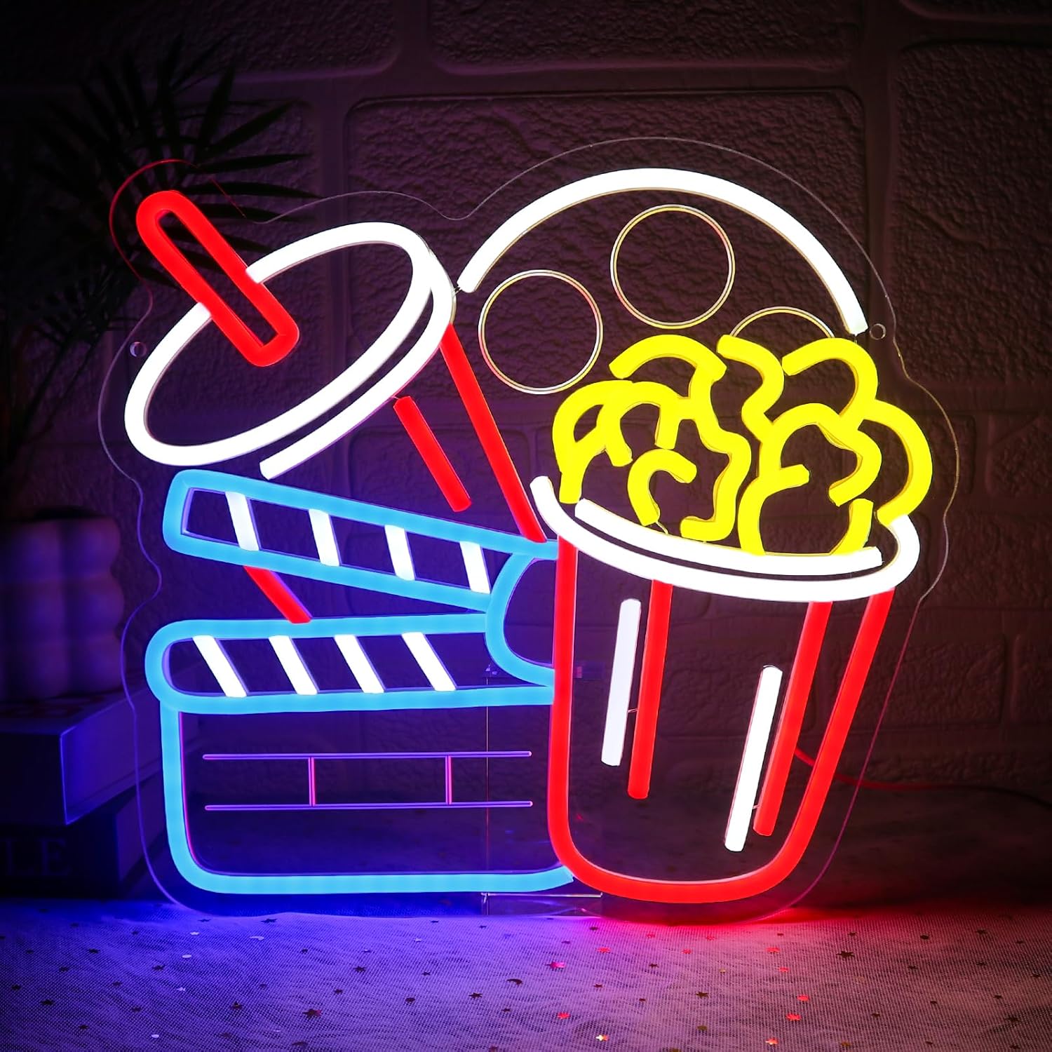 Sinema Neon Tabela Sanatı Duva - Home Cinema Wall Lights incelemesi ve fiyatı