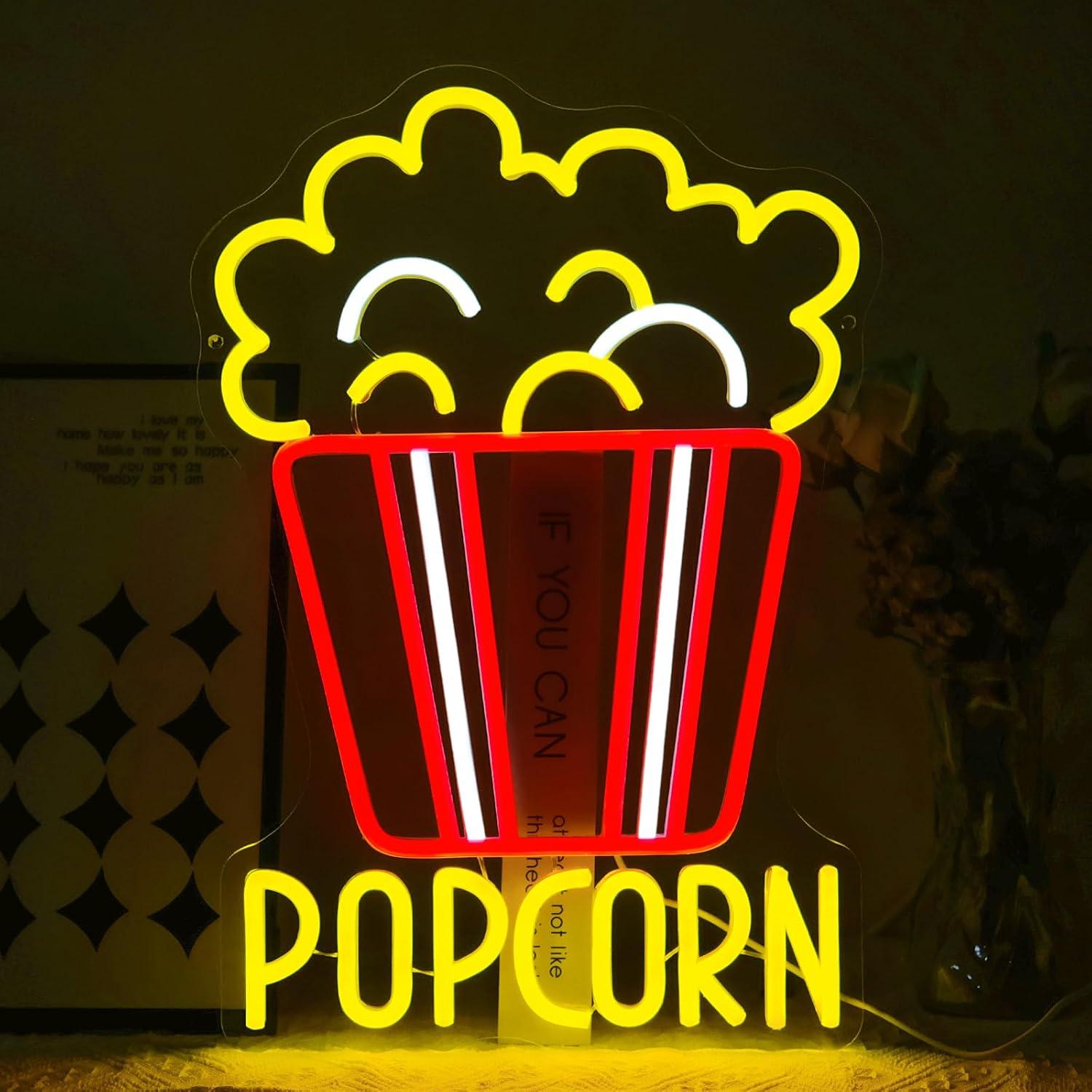 Patlamış Mısır Kovası Neon Tab - Home Cinema Wall Lights incelemesi ve fiyatı