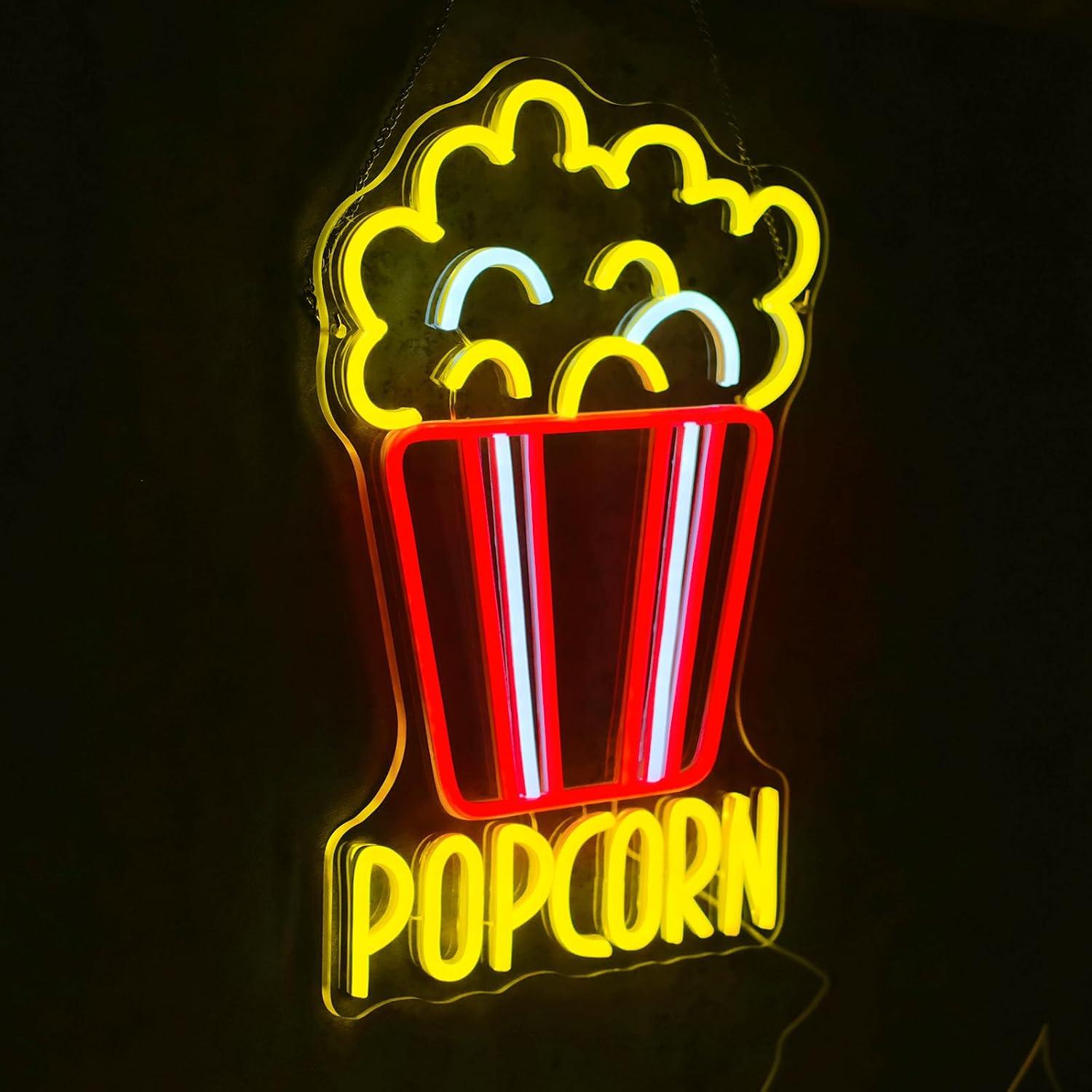 Patlamış Mısır Kovası Neon Tab - Home Cinema Wall Lights incelemesi ve fiyatı
