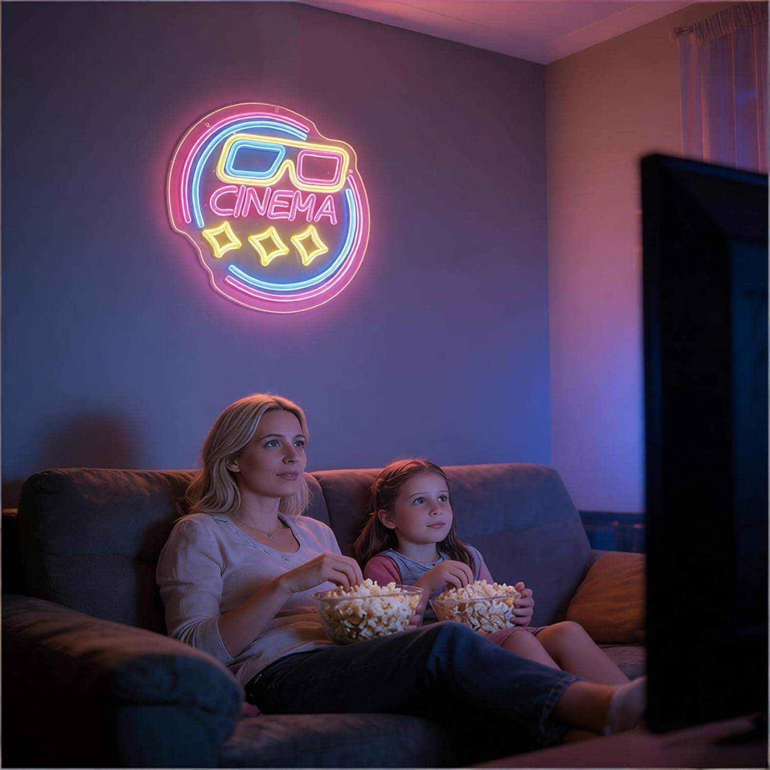 Sinema Neon Burcu USB Kısılabi - Home Cinema Wall Lights incelemesi ve fiyatı