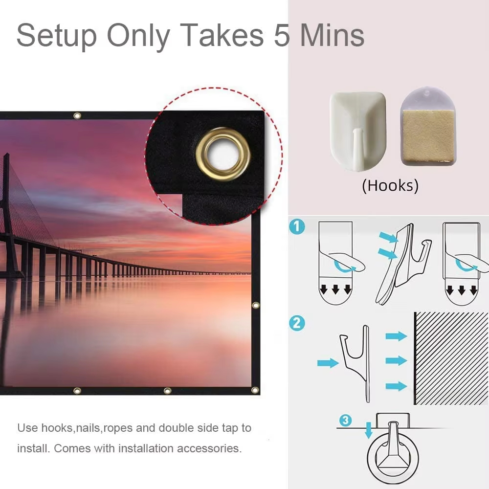 LEJIADA 4K Yumuşak Ekran Çift  - Home Cinema Usa incelemesi ve fiyatı