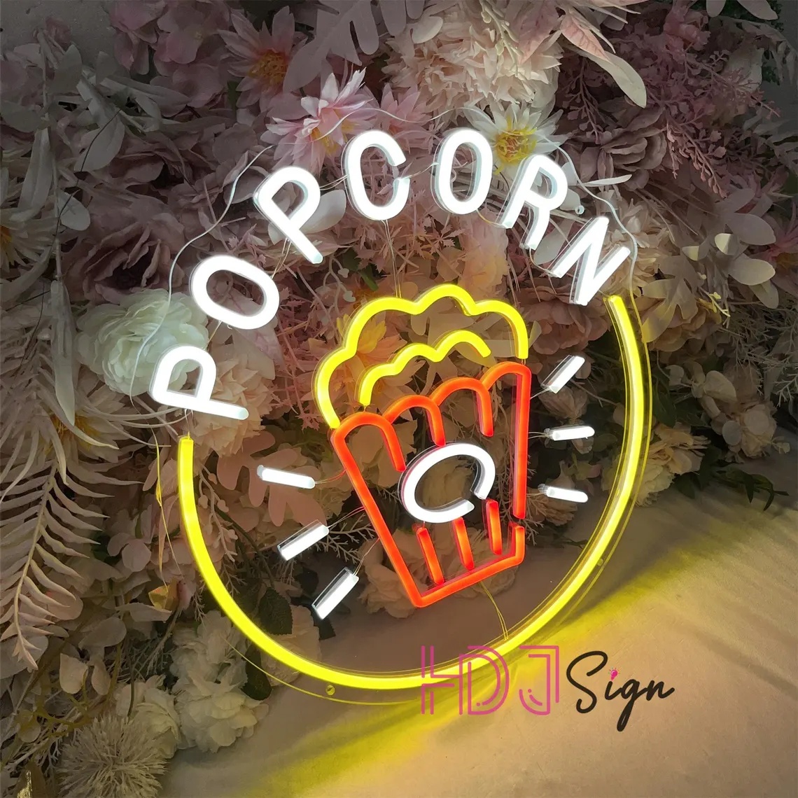 Popcorn LED Neon Tabela, Yemek - Home Cinema Wall Lights incelemesi ve fiyatı