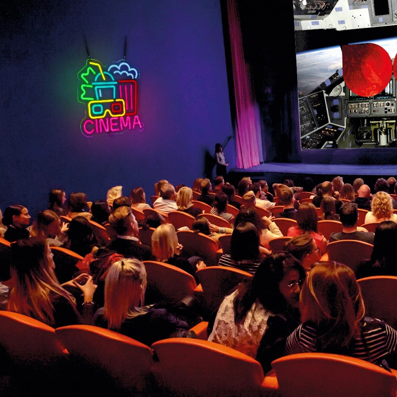 Sinema Neon Tabelası, Film Saa - Home Cinema Wall Lights incelemesi ve fiyatı