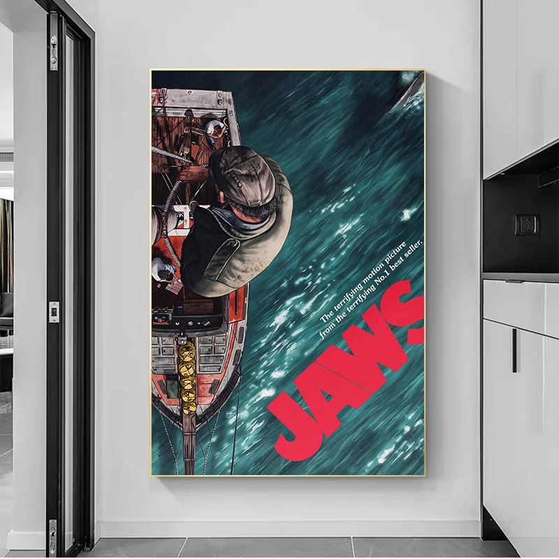 Jaws Film Posteri Vintage Renk - Home Cinema Ultimea incelemesi ve fiyatı