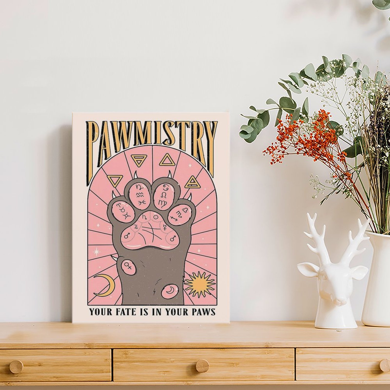 Pawmistry Tuval Boyama Posteri - Home Cinema Usa incelemesi ve fiyatı