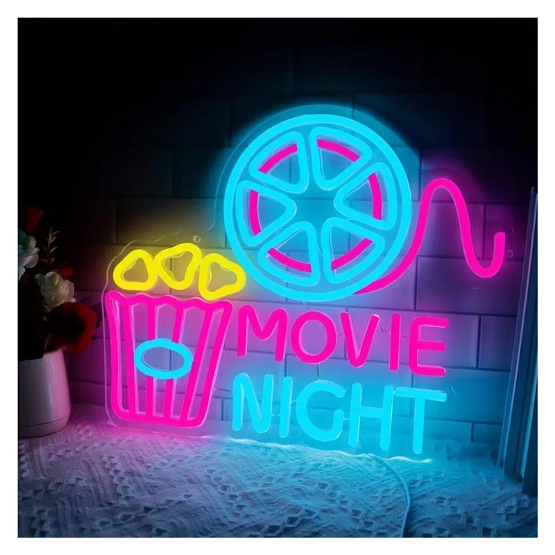 Film Gecesi Neon Tabela Patlam - Home Cinema Wall Lights incelemesi ve fiyatı