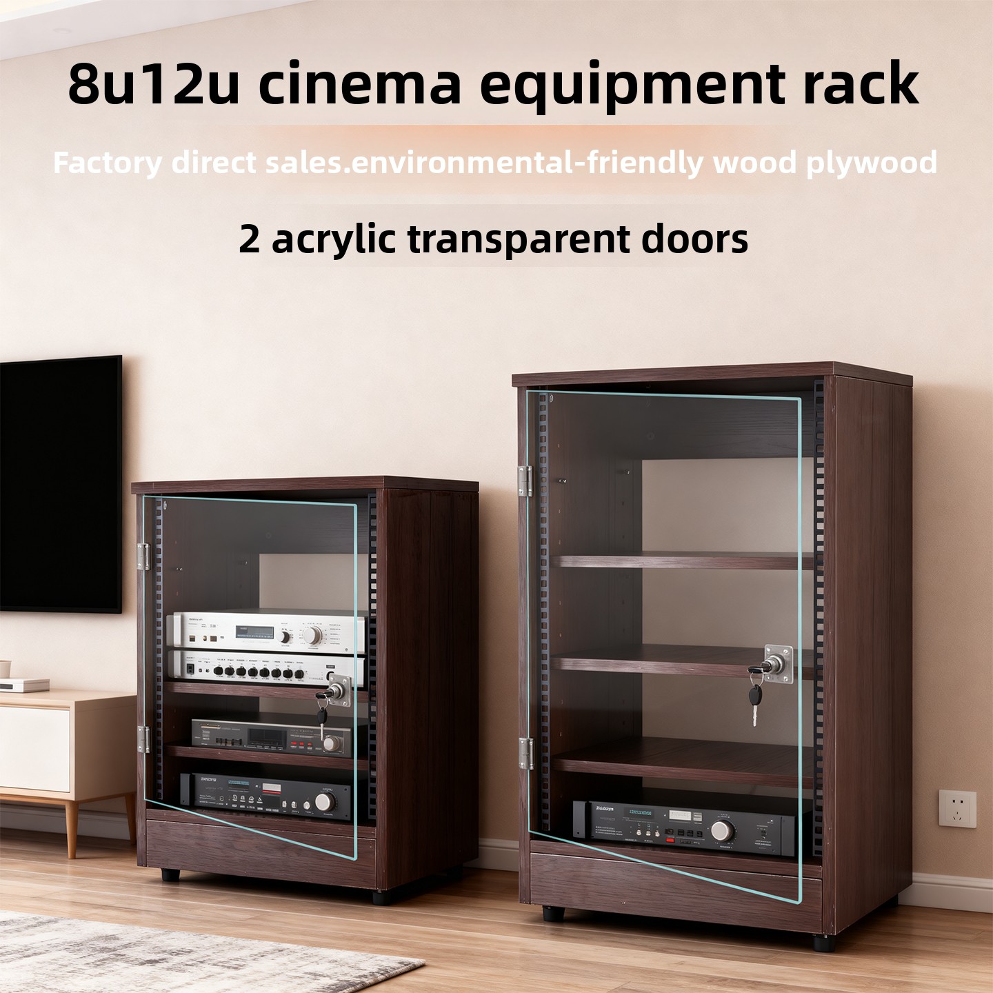 Ön şeffaf kapılı 8U - 16U ampl - Home Cinema Usa incelemesi ve fiyatı