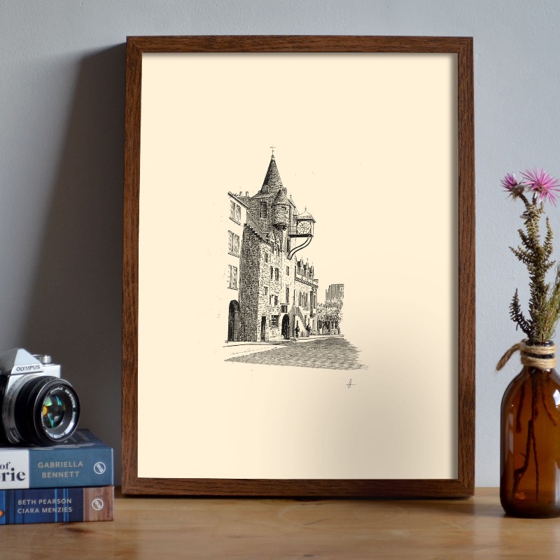 Vintage Edinburgh Kalesi Kalem - Home Cinema Wall incelemesi ve fiyatı